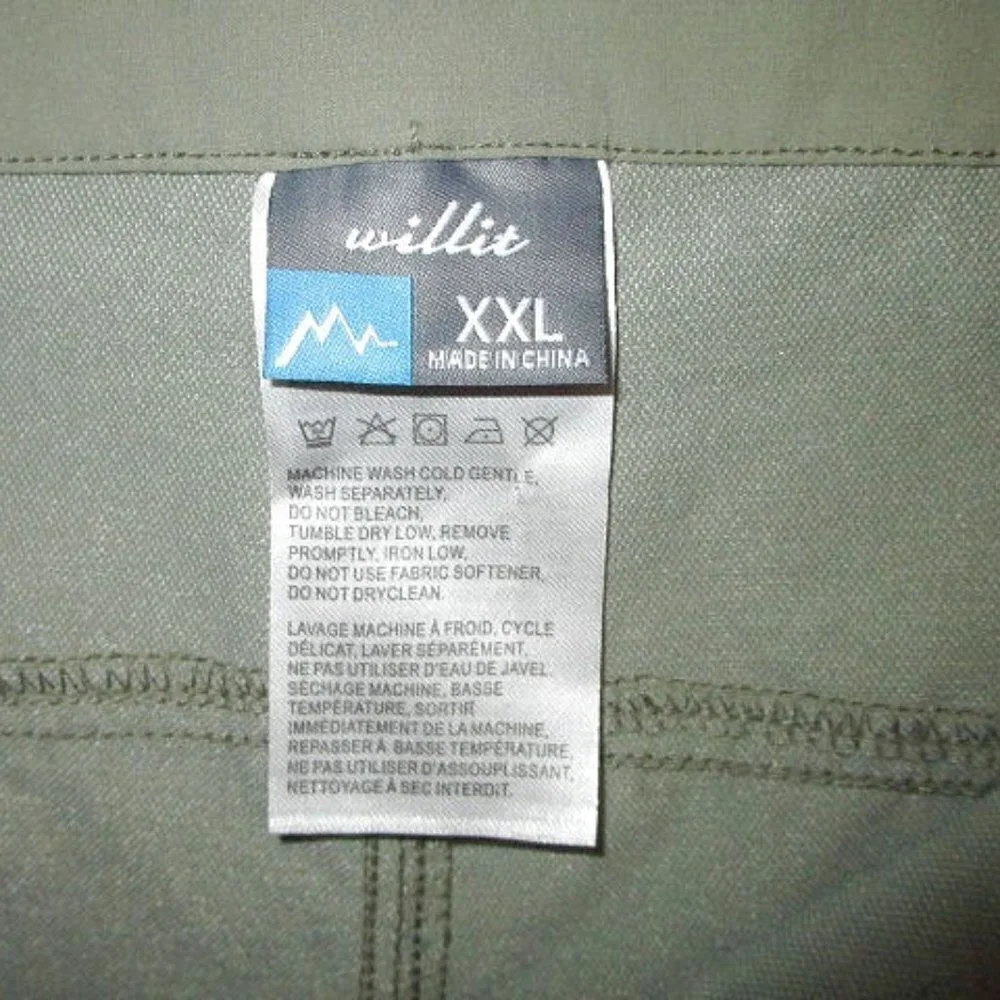 Men’s Hiking Shorts Size XXL Nylon Stretch UPF Lightweight Quick Dry Gorp NWT